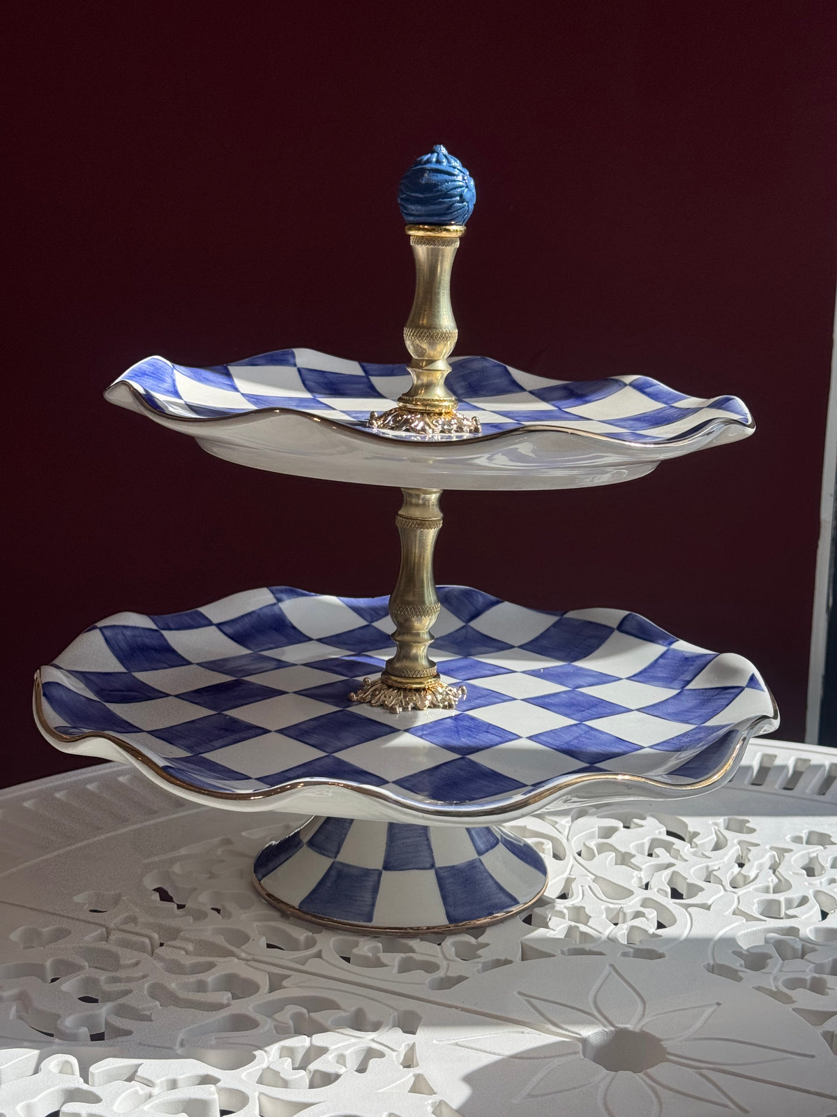 Gri Dama 2 Katlı Stand
