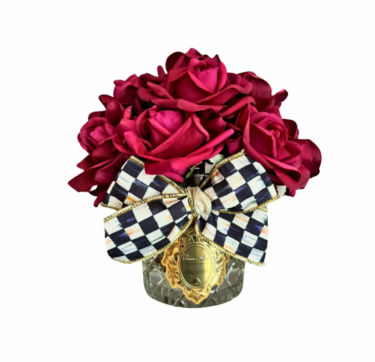 14 Güllü Dior Mackenzie-Childs Kurdeleli Oda Kokusu Aranjman