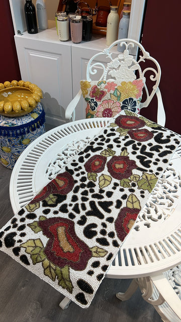 Leopar Boncuk Runner (30x90)