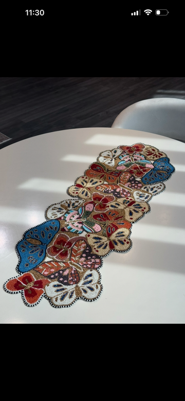Kelebek Boncuk Runner (30x90)