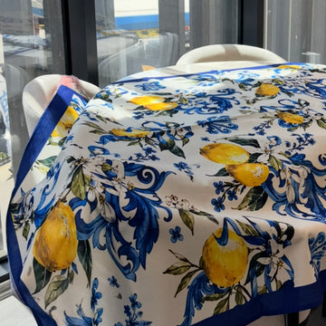 Limon Desen Dikdörtgen Keten Masa Örtüsü