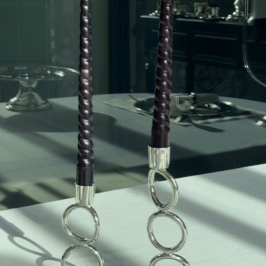 Christofle Model Gümüş 2'li Şamdan