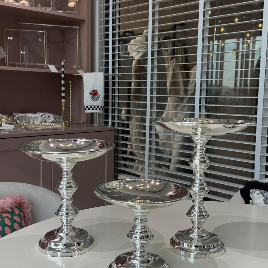 3'lü Gümüş Kaplama Stand