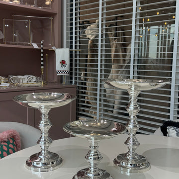3'lü Gümüş Kaplama Stand
