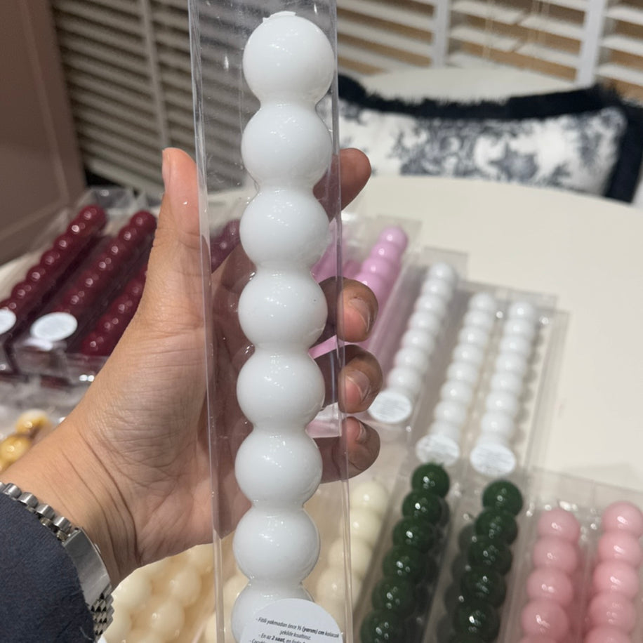 Beyaz Bonbon Mum