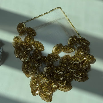 Gold Kare Taşlı Sunum Peçetesi 6'lı